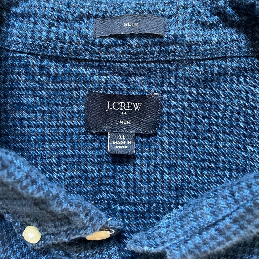 J. Crew Flannel Button Down Size Extra Large - image 2